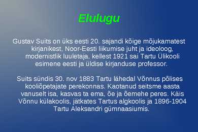 Gustav Suits #2