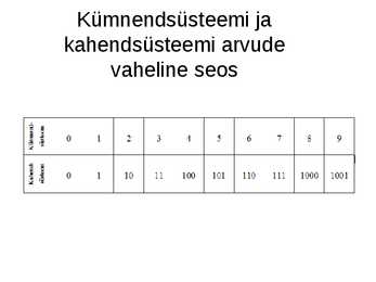 Kahendsüsteemi powerpoint esitlus #4