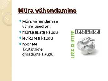 Müra ja Vibratsiooni reostus #4