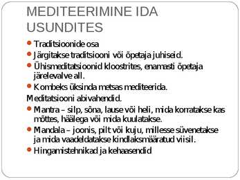 Meditatsiooni esitlus powerpointis #6