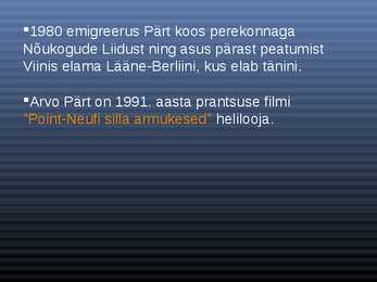 Arvo Pärt #4