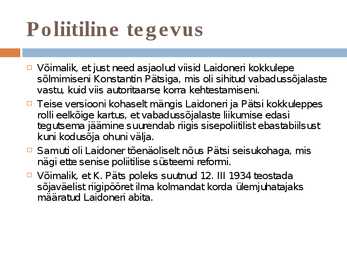 Johan Laidoner #13