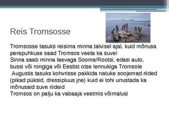 Tromso reisiplaan #4
