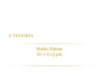 Z teooria