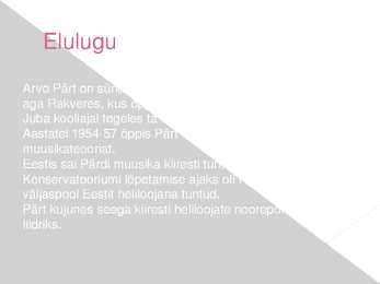 Arvo Pärt powerpoint #2
