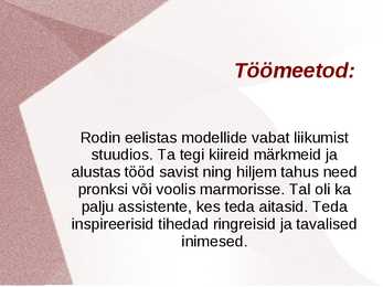 Kokkuvõte Auguste Rodin st #6
