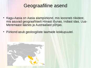 Kagu-Aasia regioon #2