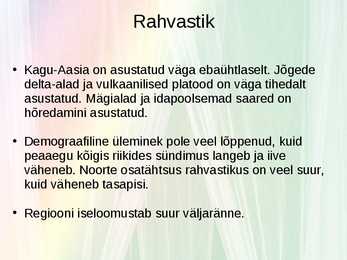 Kagu-Aasia regioon #5