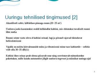 Audiomeetria #5