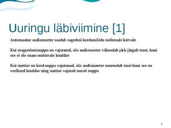 Audiomeetria #8