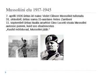 Põhjalik Powerpoint esitlus Benito Mussolinist #7