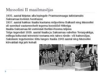 Põhjalik Powerpoint esitlus Benito Mussolinist #8
