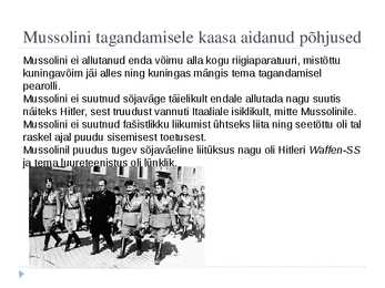Põhjalik Powerpoint esitlus Benito Mussolinist #9