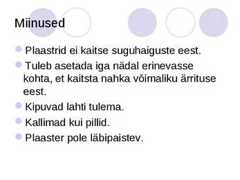 Powerpoint - rasestumisvastased plaastrid #7