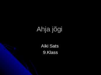 Ahja jõgi