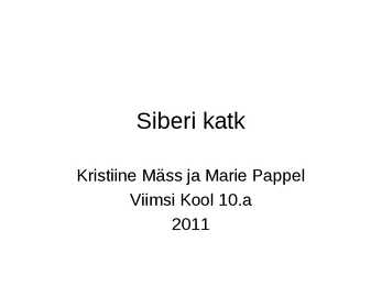 Siberi katk
