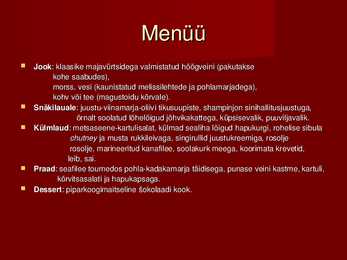 Vastuvõtu planeerimine #4