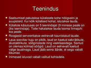 Vastuvõtu planeerimine #6