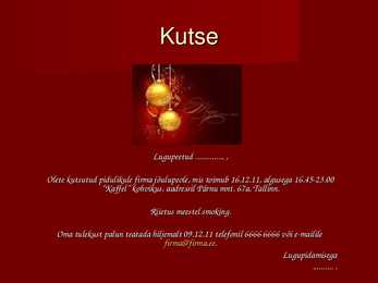 Vastuvõtu planeerimine #10