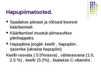 Piimatooted #6
