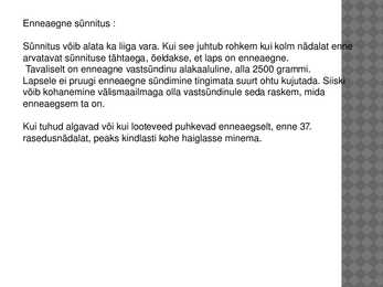Sünnitus #8