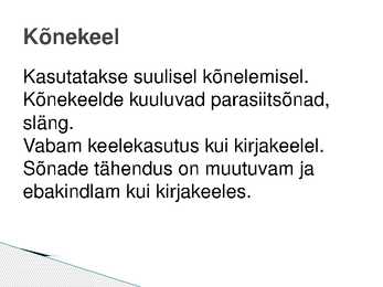 Keele variatiivsus-esitlus #4