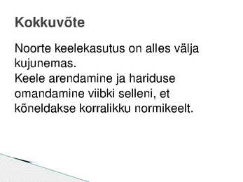 Keele variatiivsus-esitlus #6