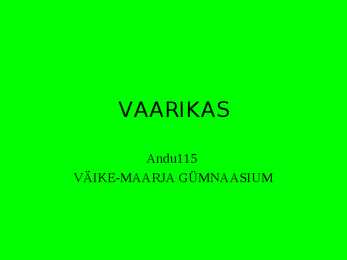 Vaarikas