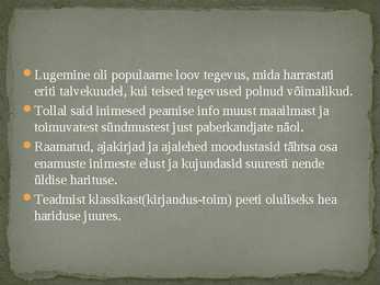 Maailmakirjandus 1920-- 1930-aastatel #3