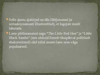 Maailmakirjandus 1920-- 1930-aastatel #4