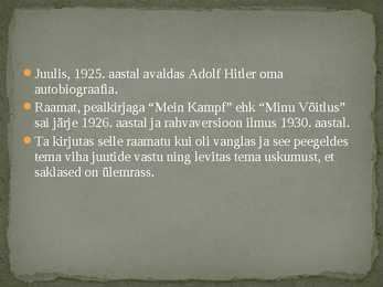 Maailmakirjandus 1920-- 1930-aastatel #8