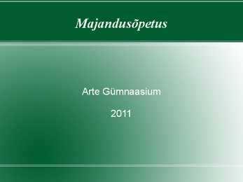 Majandusõpetus