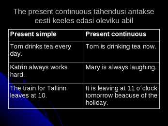Grammar-present simple and present continuous #9