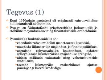 Rahvusvaheline Valuutafond #3