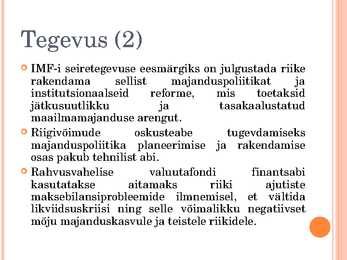 Rahvusvaheline Valuutafond #4