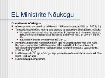 Euroopa Liidu institutsioonid #13