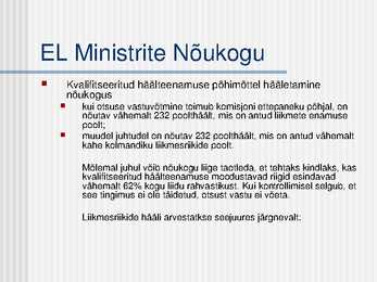 Euroopa Liidu institutsioonid #14
