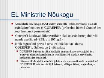 Euroopa Liidu institutsioonid #16