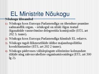 Euroopa Liidu institutsioonid #17