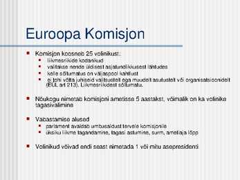Euroopa Liidu institutsioonid #19