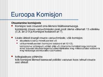 Euroopa Liidu institutsioonid #23