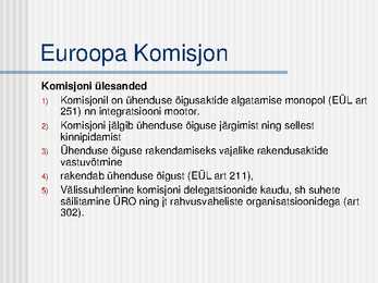 Euroopa Liidu institutsioonid #24