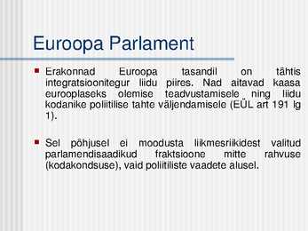 Euroopa Liidu institutsioonid #5