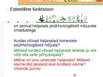 Haljasalad #13
