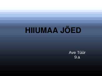 Hiiumaa jõed