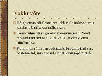 Mõis ja talu #8