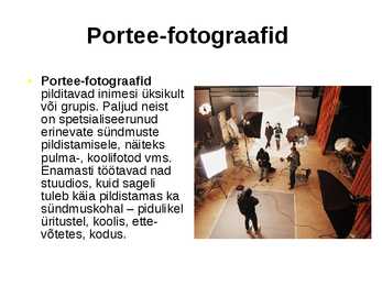 Fotograafi töö iseloomustus #4