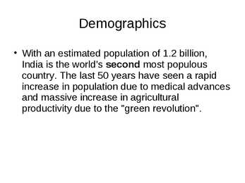 India-Demography and Bollywood #2