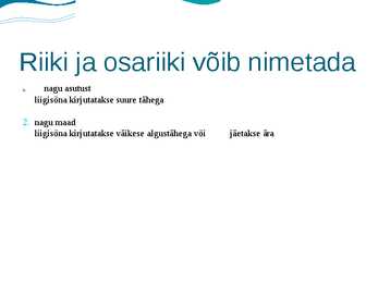Algustäheortograafia #2