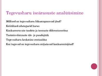 Ettevõtte rajamine #9